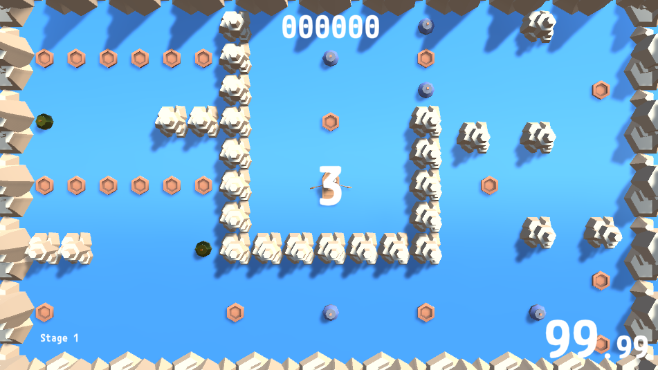 ゲーム画面のモックアップ