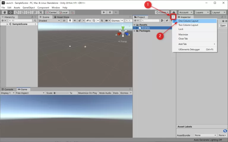 OneColumnLayout